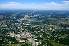 Aerial view of Elizabethtown, Kentucky
